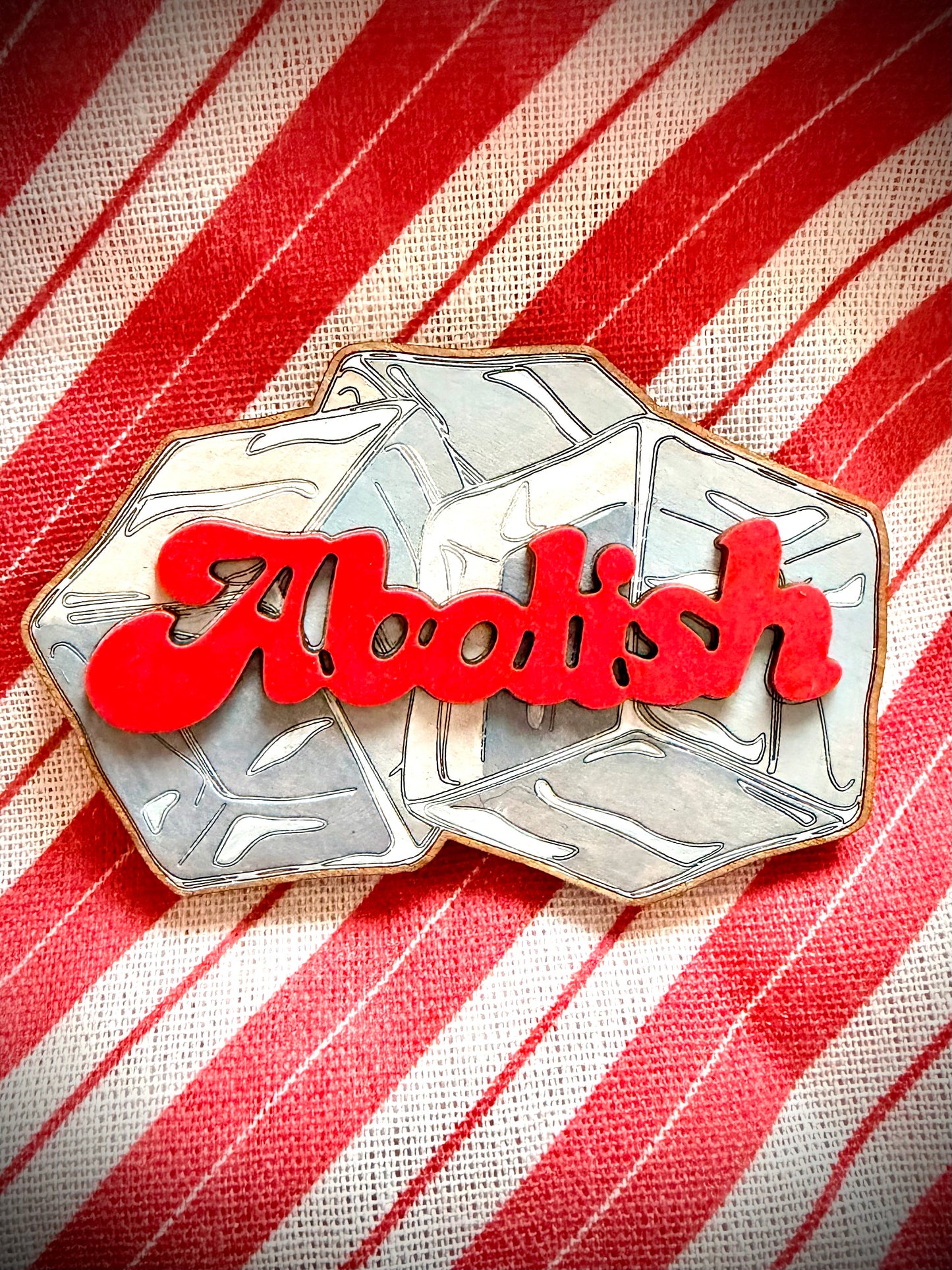 Abolish Ice Wooden Fridge Magnet