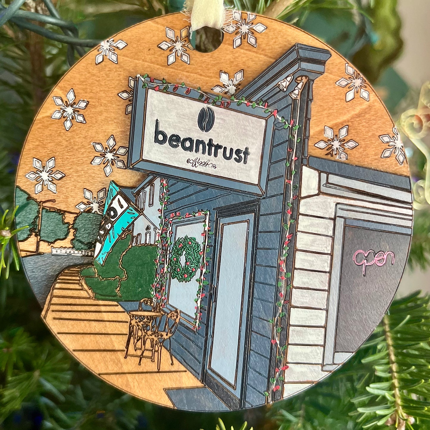 Bean Trust Coffee Bar Ornament MADE TO ORDER ONLY