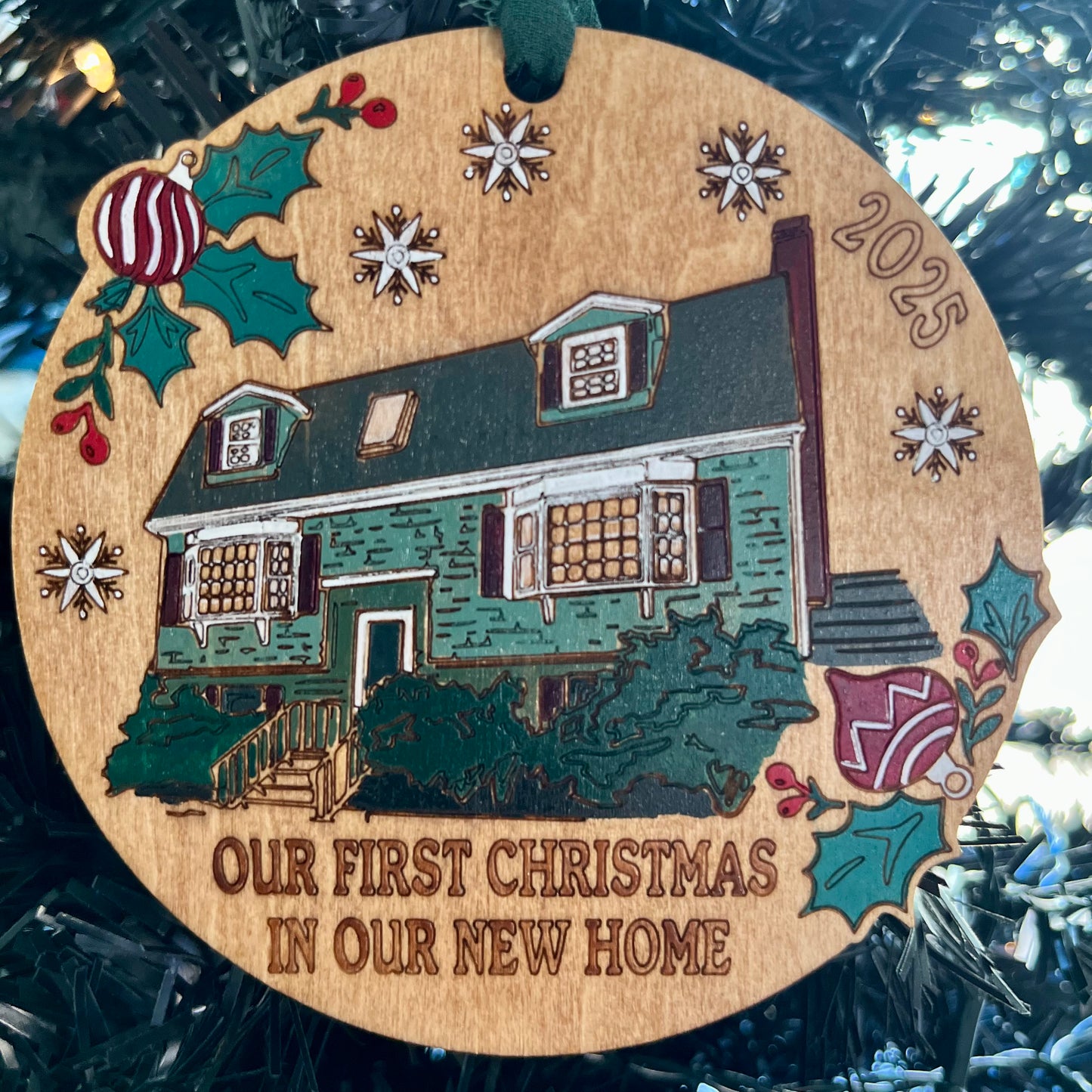 Custom Home Christmas Ornament