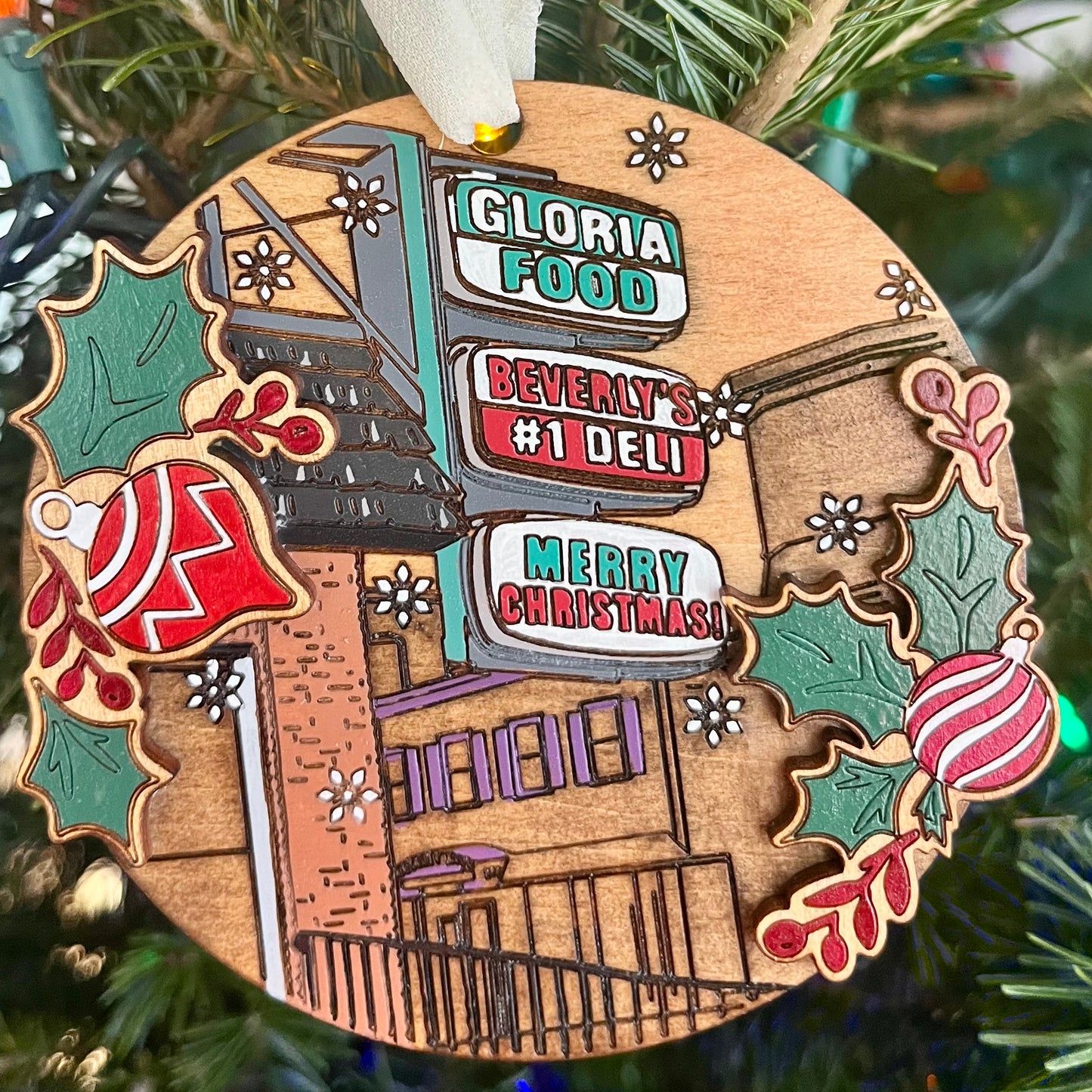 Gloria's Deli Ornament MADE TO ORDER ONLY