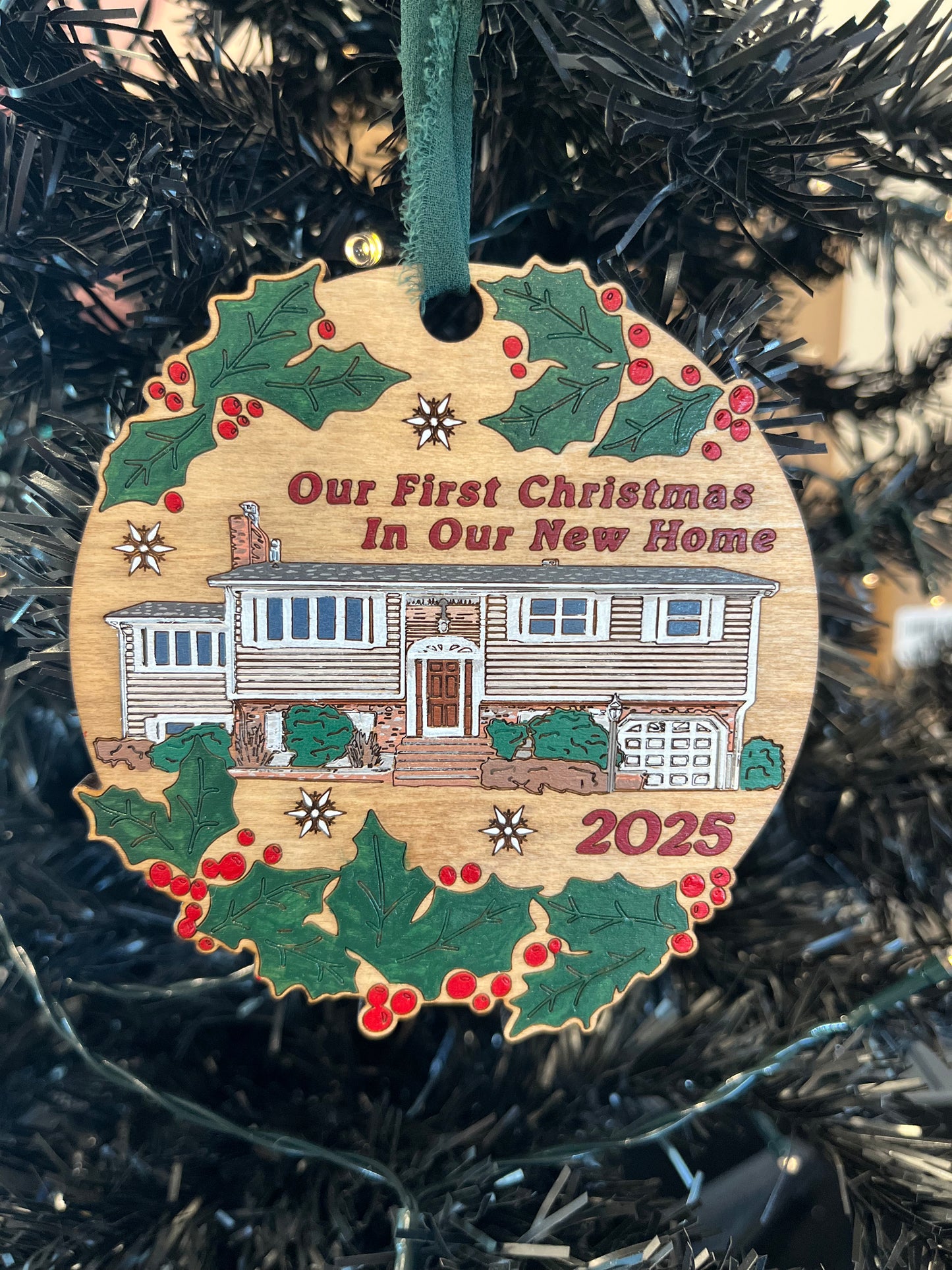 Custom Home Christmas Ornament