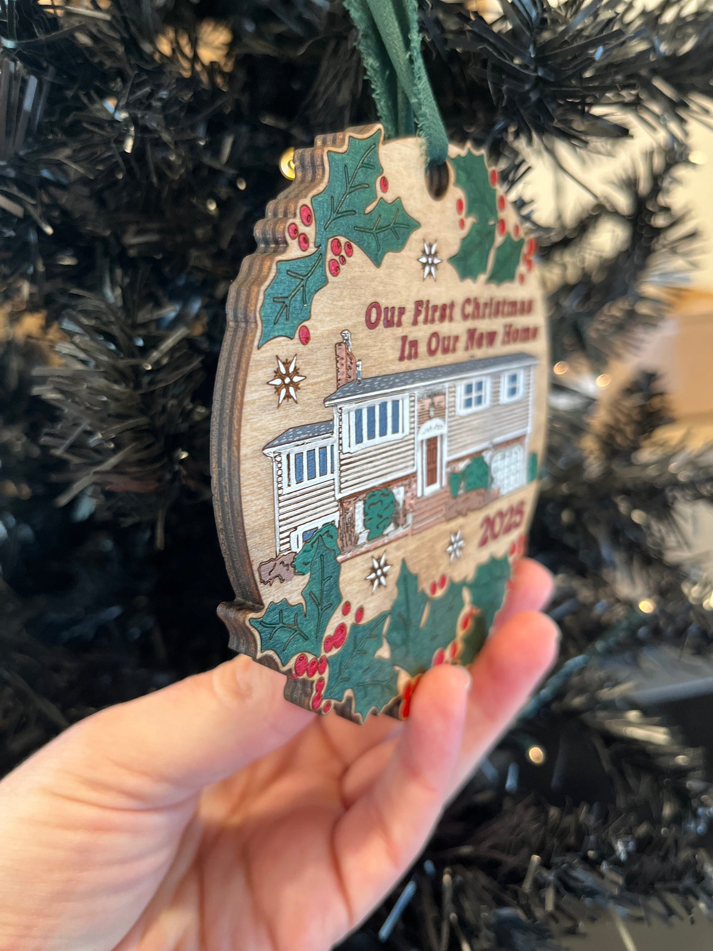 Custom Home Christmas Ornament