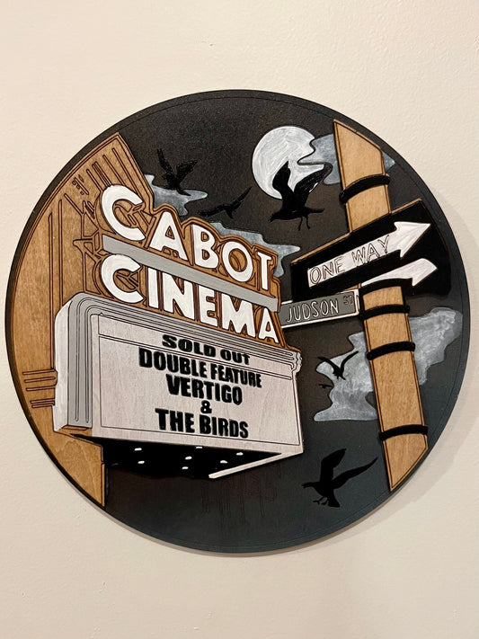Cabot Horror Double Feature: Vertigo & The Birds Decorative Plaque