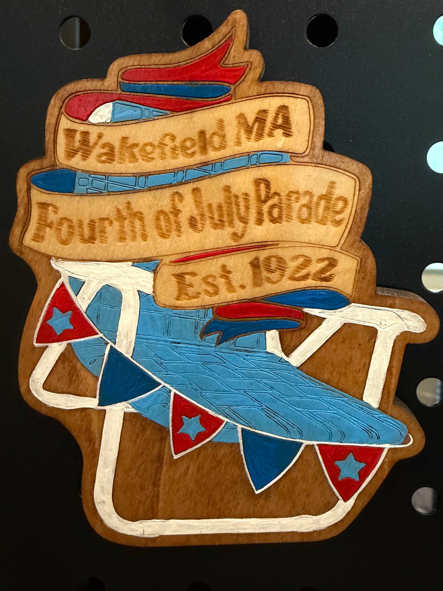 Wakefield Fourth of July Lawn Chair Magnet