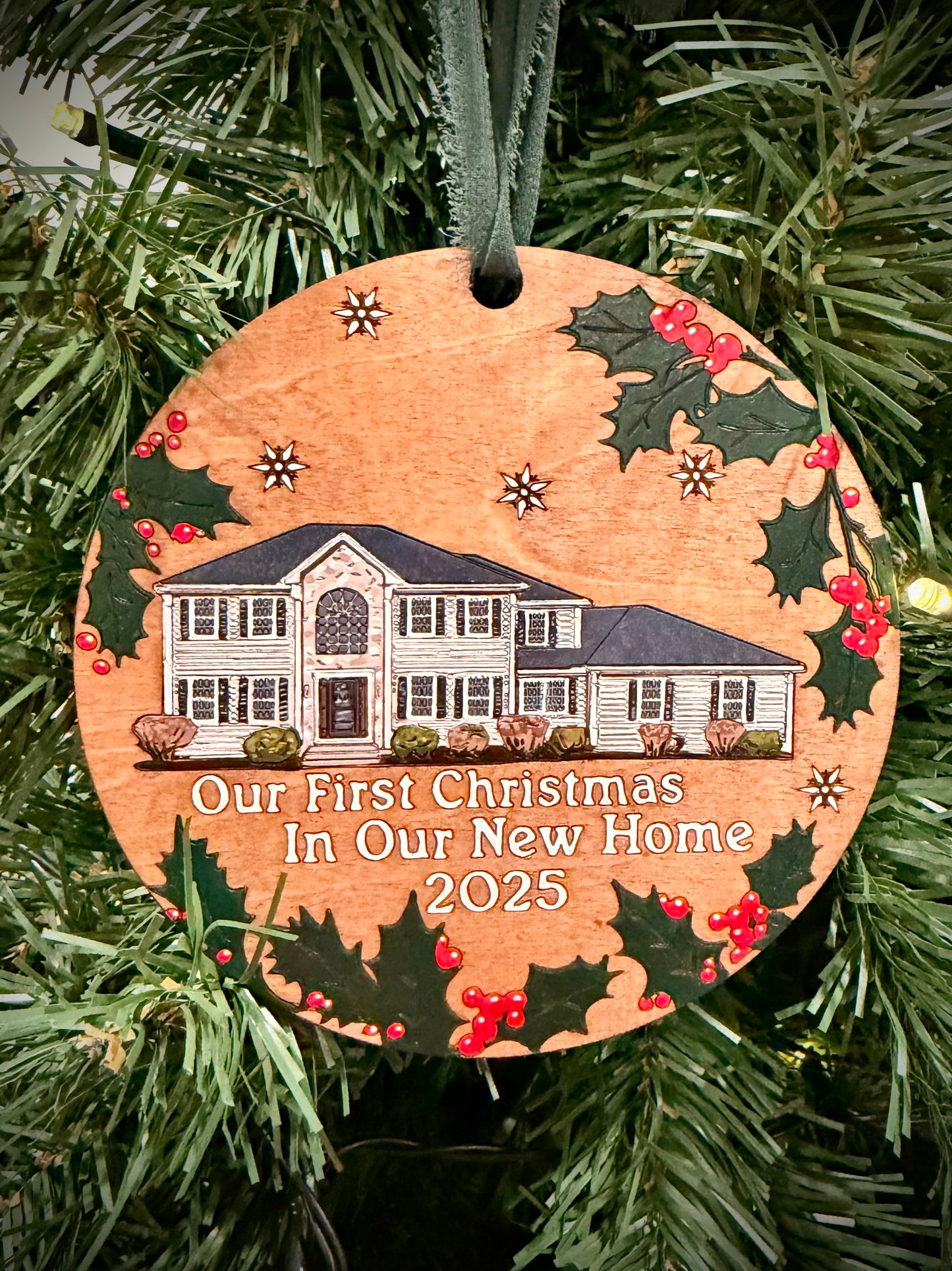Custom Home Christmas Ornament