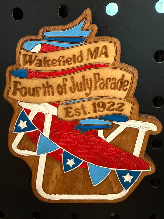 Wakefield Fourth of July Lawn Chair Magnet