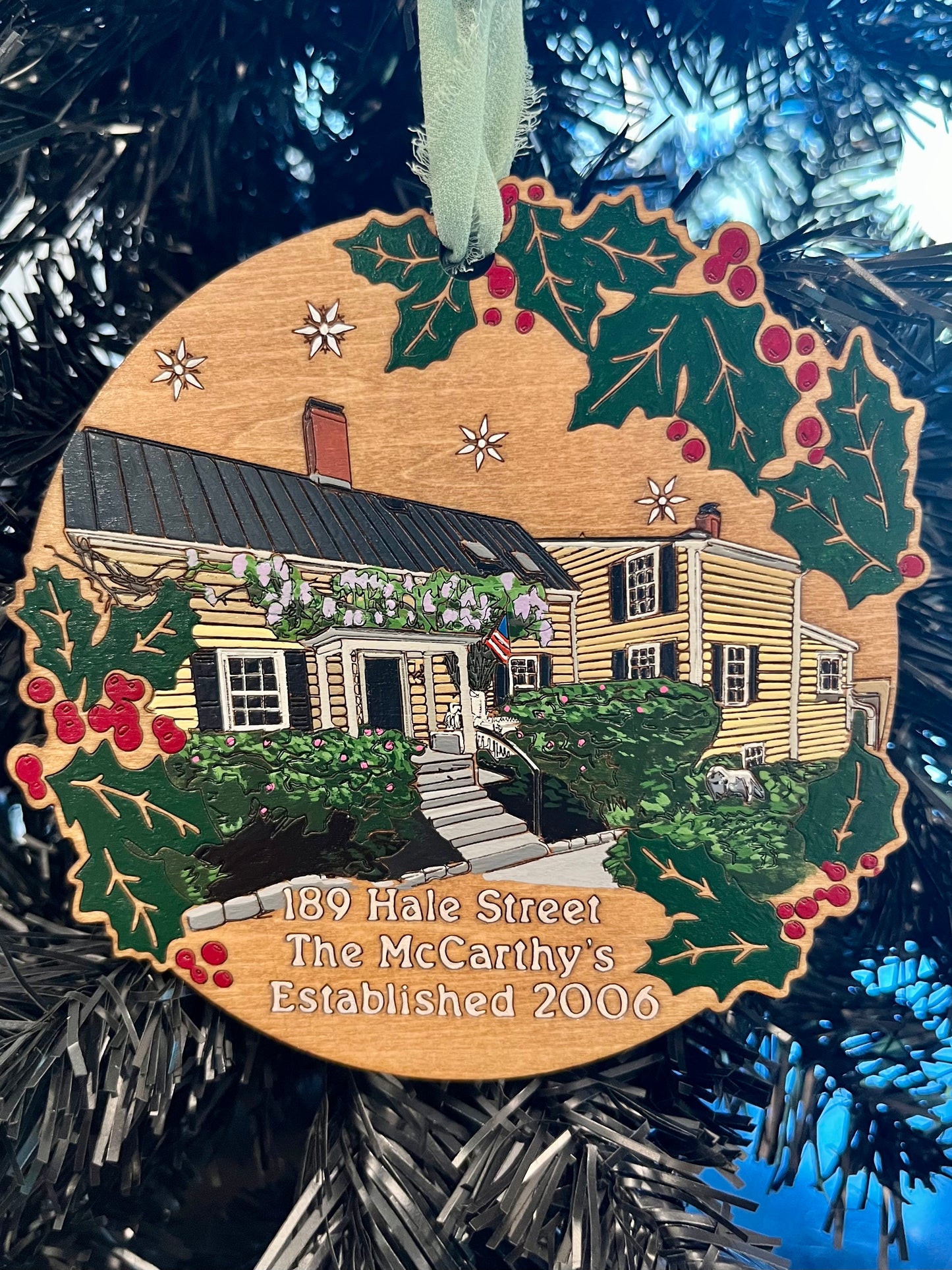 Custom Home Christmas Ornament