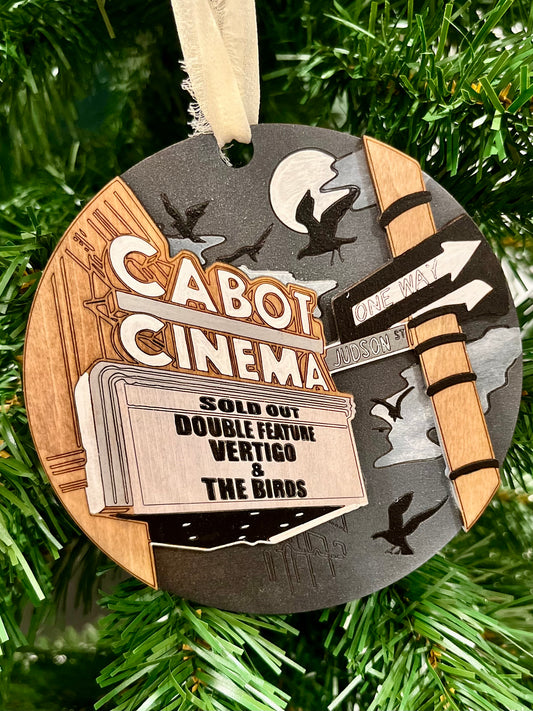 Cabot Horror Double Feature: Vertigo & The Birds Ornament