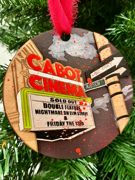 Cabot Horror Double Feature: Nightmare on Elm Street & Friday the 13th Ornament